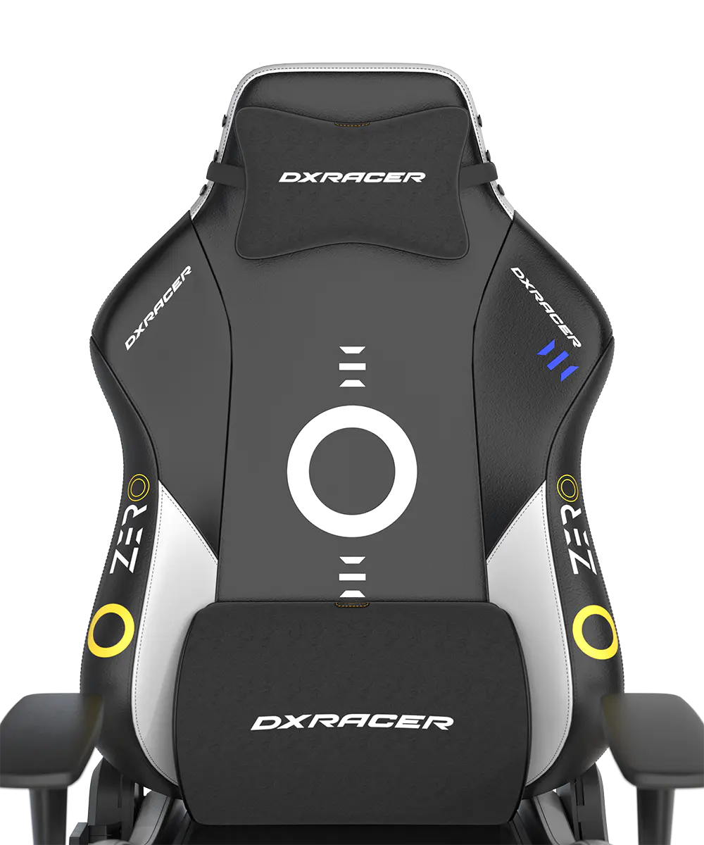 DXRacer Drifting Gaming Chair - Reclining Ergonomic Computer Office Chair with Lumbar Support & Head Pillow - Racing Computer Gamer Gaming Chair Recliner For Adults Teens, Extra Large, ZERO