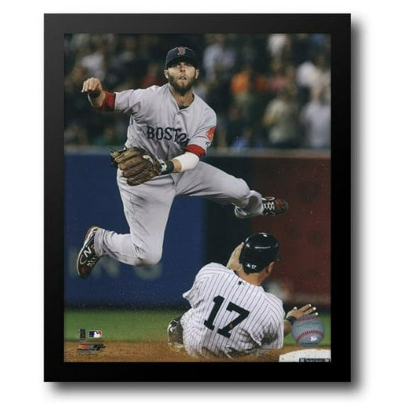 Dustin Pedroia 2011 Action 12x14 Framed Art Print