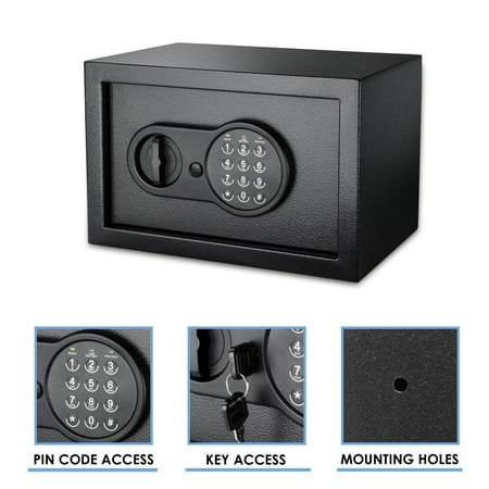 Barska - Safe with Electronic Keypad Lock - Black