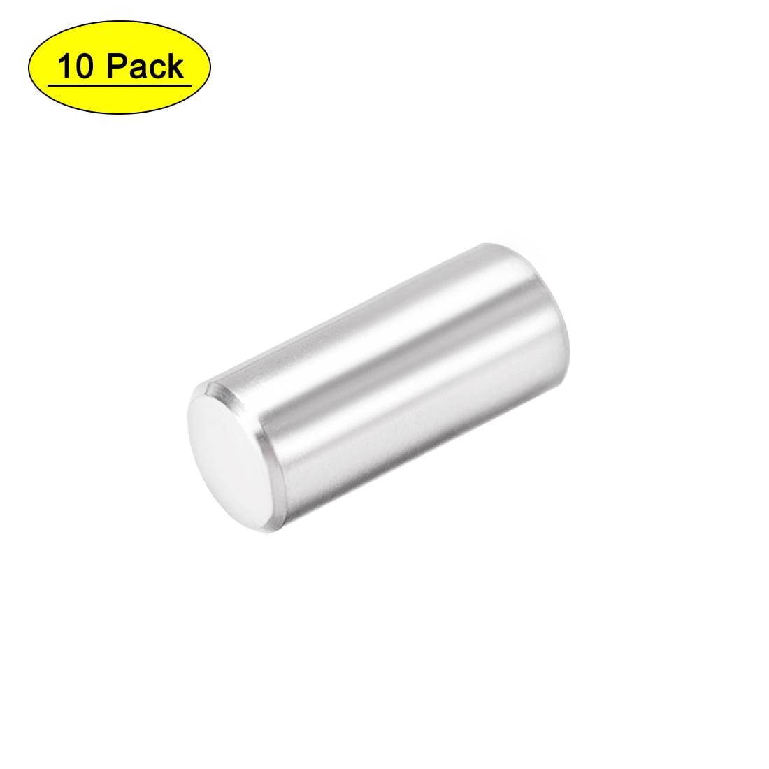 304 Stainless Steel M5 Female Thread 8mm x 35mm Cylindrical Dowel Pin 4pcs