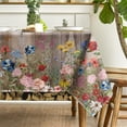 thumbnail image 4 of Mantel Horaldaily Spring, 152 x 213 cm, poliéster, flores marrones, 4 of 7