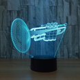 thumbnail image 3 of Lámparas De Luz Nocturna 3D Trompeta Led Lámpara De Mesa De Escritorio Instrumentos Musicales Decoración Para El Hogar Luz Decoración De Navidad Regalo Para Niños Cateissary HA036386-00, 3 of 6