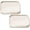 Cream, variant on Caraway Silicone Base Stackable Drip Catching Heat-Resistant Non-Slip Spoon Rest Perracotta Set of 2