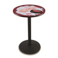 thumbnail image 1 of Holland Bar Stool L214B4236DetRed-D2 42 in. Détroit les Ailes Rouges Table de Pub avec 36 in. Top&44; Noir, 1 of 1