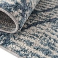 thumbnail image 5 of Rugs.com Aramis Collection Rug – 7 Ft Round Blue Medium Rug Perfect For Kitchens, Dining Rooms, 5 of 9