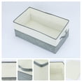 thumbnail image 2 of Unique Bargains Fabric Storage Cube Storage Bin Storage Basket Grey 19.7*12*8in, 2 of 7