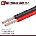 thumbnail image 3 of 105cm 12 AWG Battery Inverter Cable 3/8" Battery Cable Tinned Copper Red OT Type 1 Pc, 3 of 7