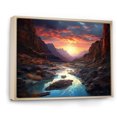 thumbnail image 2 of Designart "Bold Canyon Desert Sunset I" Canyon Floater Framed Wall Art Prints, 2 of 5