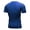 Blue, variant on Men's Solid Color Short Sleeve Rash Guard Shirts UPF 50+ Swim Shirt SPF Quick Dry Fishing White XL