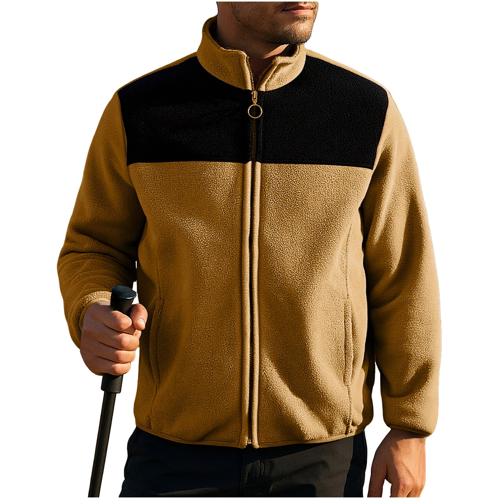 Wells Lamont Men's Quilted Flex Canvas Shirt Jacket with Sherpa