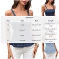 thumbnail image 4 of BRGZLK Sleeveless Denim Vest For Women Casual Fashion Square Neck Jean Tank Tube Tops Spaghetti Slim Fit Summe Strap Cami Trendy Outfits, 4 of 7