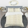 thumbnail image 2 of Designart 'Golden Maze II' Mid-Century Modern Duvet Cover Set, 2 of 4