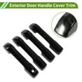 thumbnail image 4 of Cubierta de manija de puerta exterior Trim delantero izquierdo, delantero derecho, trasero izquierdo, trasero derecho para Toyota Tacoma 2024-2025, negro brillante ABS, 1 juego, 4 of 7
