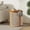 Ochre + Solid Wood+MDF+2, variant on Compact Natural Wood Side Table Rubber Solid Wood Tabletop 14 Lbs Weight Capacity Minimalist Design for Modern Traditional Decor