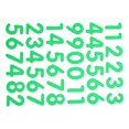 thumbnail image 1 of Naiovety Home Office Night Glow Number Sticker Gabinete Interruptor de luz Cajón Calcomanía removible Adhesivo luminoso Decoración Decoración del hogar Verde Pequeña, 1 of 6