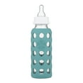 Lifefactory 9 oz Glass Baby Bottle with Protective Silicone Sleeve