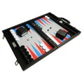 thumbnail image 5 of Silverman & Co. 16-inch Premium Backgammon Set - Medium - Scarlet Red/Patriot Blue Points, 5 of 13