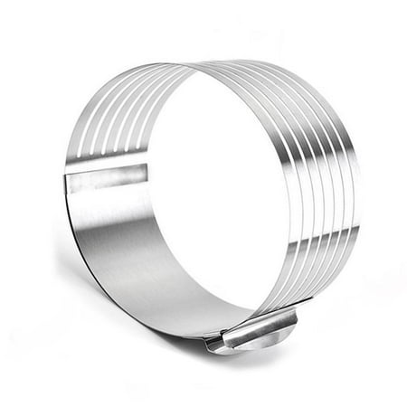 

Cake Slicer Stainless Steel Adjustable 6.29-7.86inch Diameter 7-Layer Cake Cutter