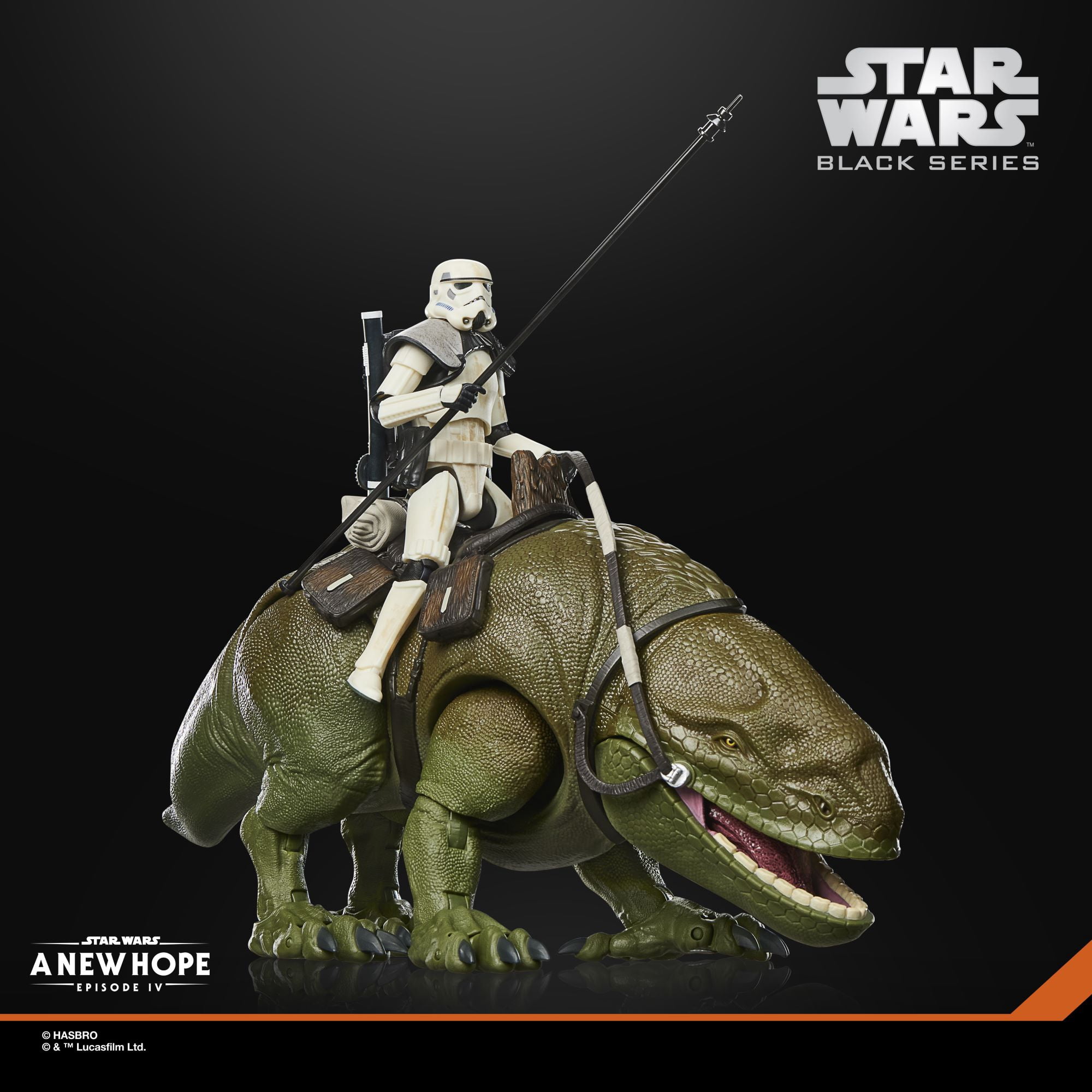【新品】Star Wars The Black Series Dewback Star Wars Black Series Dewback & Sandtrooper Action Figures (6 in