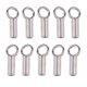 thumbnail image 1 of 10 tapones de cuentas de tubo de plata de ley 925 para hacer joyas., 1 of 9