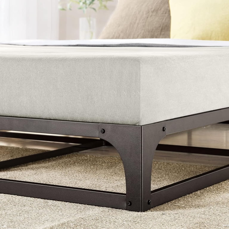 Mellow Ace of Base Metal Platform Low Profile Bed Frame, Hinged 9