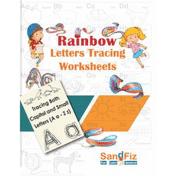 Rainbow Letters Tracing Worksheets (Paperback)