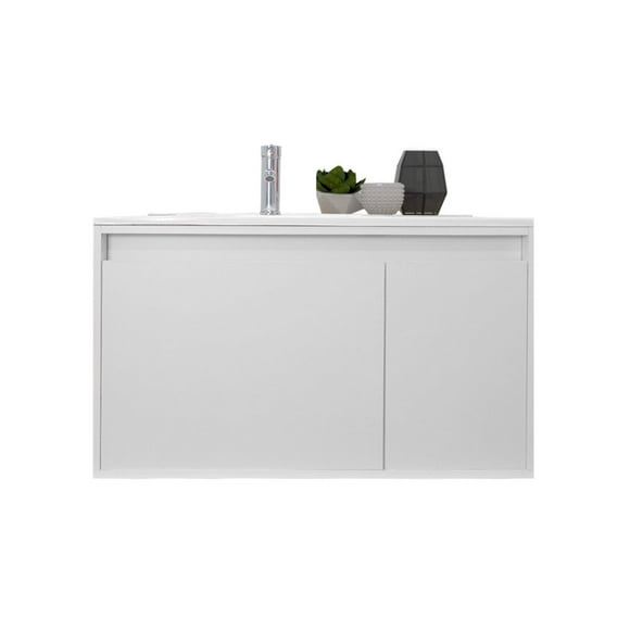 Gabinete Para Baño Con Lavabo STANNIS Flotante Minimalista