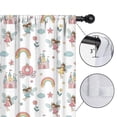 thumbnail image 4 of Blackout Kids Curtains,White Princess Fairy Castle Pattern Childrens Insulated Curtains Set Of 2,Bedroom Essentials,Toddler Room Decor 52"x63", 4 of 5