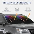 thumbnail image 4 of Balery Colorful Sparkling Sun Shield 2 Pack For Car Front Windows Foldable Sun Visor Protector Blocks Max Uv Rays And Keeps Your Vehicle Cool For Most Sedans Suv Truck, 4 of 7