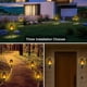 thumbnail image 3 of Juego de 8 luces solares para exterior, apliques solares de pared para decoración de jardín, luces solares para exterior impermeables, mini antorchas decorativas para jardín, patio, etc., 3 of 4