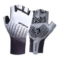 thumbnail image 4 of Guantes de medio Acolchados Absorción de sudor Absorción de impactos Transpirable Antideslizante Blanco XL Zulema Guantes de ciclismo, 4 of 8