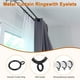 thumbnail image 2 of Uxcell 20-Pack Anillo de Cortina con Ojal 1 Pulgada ID Se Ajusta a Varilla de Cortina de 3/4 Pulgada Anillos de Drapería de Metal Negro, 2 of 7
