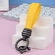 thumbnail image 1 of Leather Rope Car Key Pendant Threaded Men's High-grade Key Ring Sisal Pattern Leather Keychain, 1 of 6