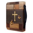 thumbnail image 3 of HELLHERO Bible Case Protective for Church Prayer Daily Travel, PU Leather Large Capacity Portable Bible Cover Carrying Organizer, 3 of 12