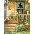 thumbnail image 2 of Kruskamp, Janet 25x32 Gold Ornate Wood Framed with Double Matting Museum Art Print Titled - Summer Front Porch, 2 of 4