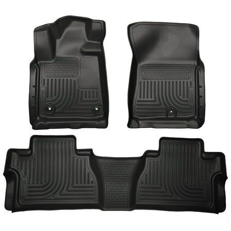Bv Cab - Husky Liners Front & 2nd Seat Floor Liners Fits 14-18 Tundra CrewMax Cab