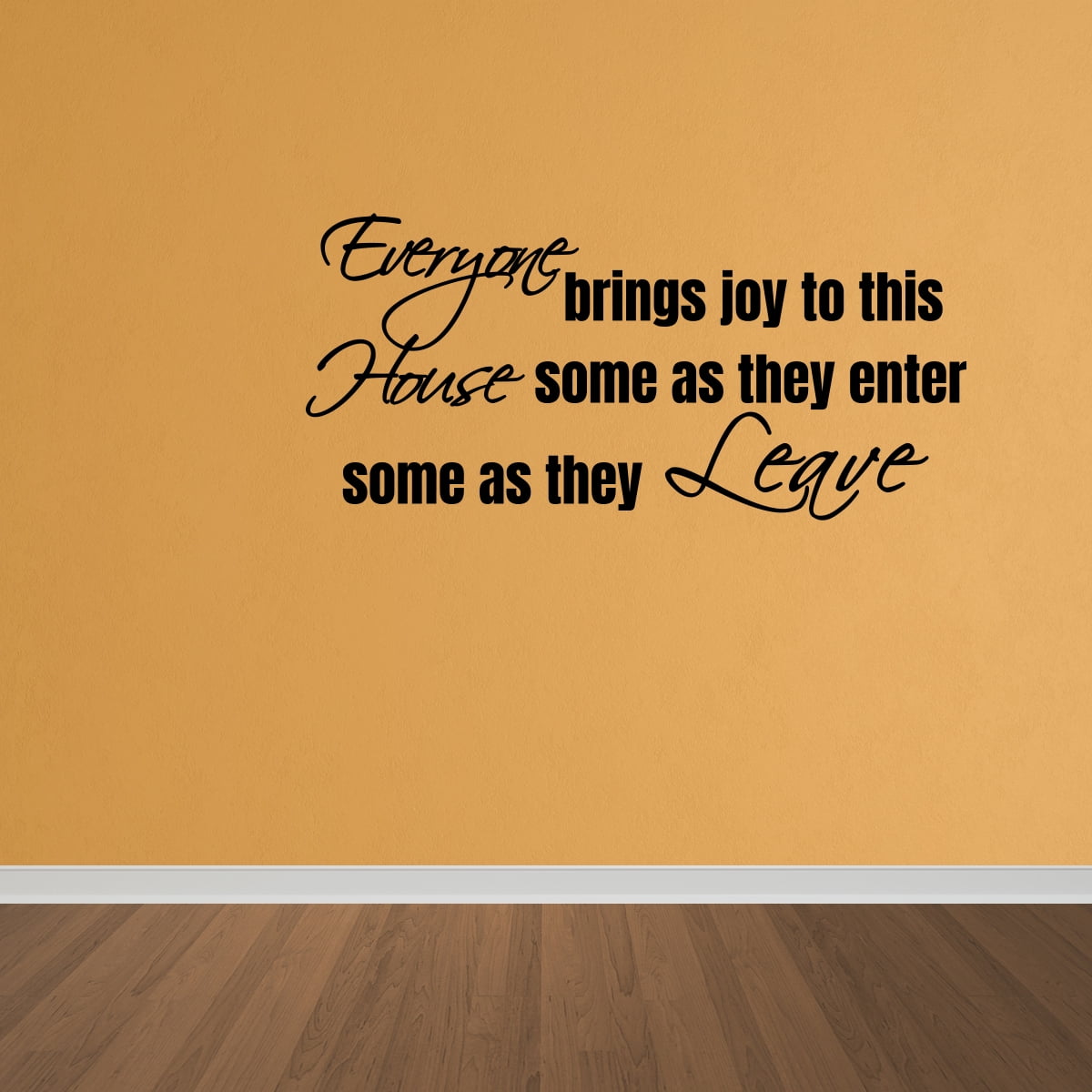 Wall Decal Quote Everyone Brings Joy Home Decor Wall Art Decal Words