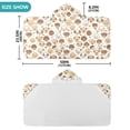 thumbnail image 3 of joogoo Cartoon Dogs and Paw Kids Hooded Beach Towel Baby Bath Towel 23.5"x50", 3 of 7