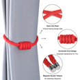 thumbnail image 3 of Minzimin Magnetic Curtain Tiebacks 2 Pack Hand-Woven Curtain Ties, 3 of 6