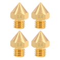 thumbnail image 1 of Uxcell M6x0.02'' 3D Printer Nozzle Head Thread Replacement Brass 4pcs, 1 of 3