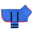 thumbnail image 1 of Toalla de Albornoz para Perros, Absorbente Portátil Suave de Secado Súper Ajustable, Toalla de para Perros para Limpieza de Mascotas, Acce , Azul M Yinane Albornoz de secado rápido, 1 of 5
