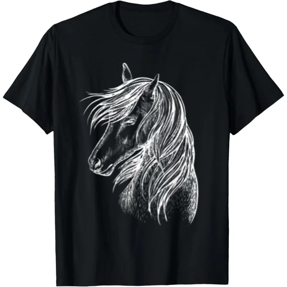 Girls Love Horses Riding Stable Beauty Cute Equestrian Gift Unisex T-Shirt, up to size 5XL