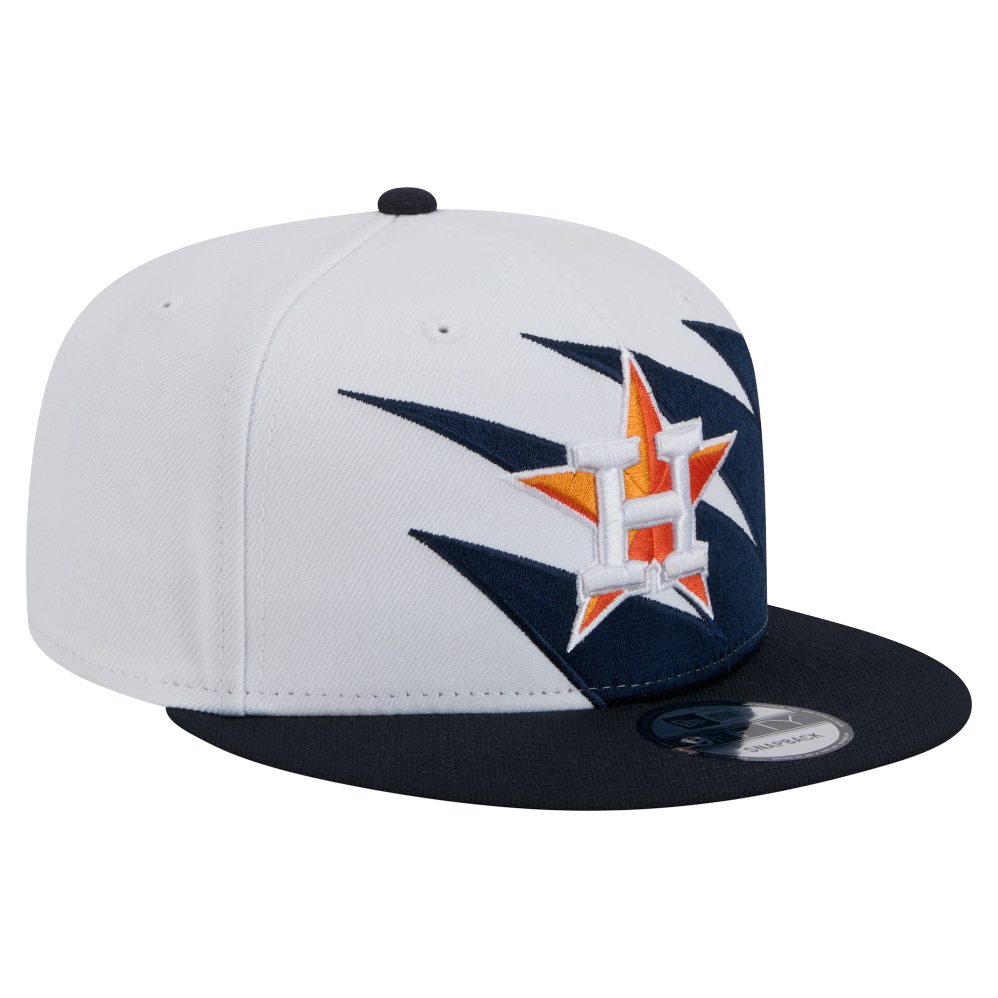 Men's New Era Navy/White Houston Astros Jagged 9FIFTY Snapback Hat