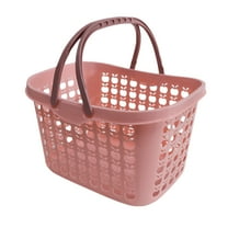 Frcolor Basket Storage Shopping Plastic Fruit Baskets Wire Organizer Handles Grocery Shower Bin Mesh  Tote Snacks Kitchen