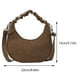 thumbnail image 4 of Bolso Hombro Fruncido para Mujer JShteea Diario Con Cierre Mezclilla Color Sólido, 4 of 9