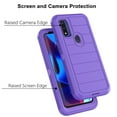 thumbnail image 3 of Moto G Pure Cases, 3 in 1 Sturdy Phone Case for Motorola Moto G Power 2022,Takfox Full-Body Shockproof Drop Protection Hybrid Bumper Rugged Rubber Cover Defend Matte Armor Phone Case -Purple, 3 of 9