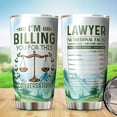 thumbnail image 5 of Athenstics Funny Lawyer Tumbler Funny Attorney Gift 1 Pack Tumbler 20 Oz Gifts - I''m Billing You For This Tumbler - Law School Best Attorney Graduation Christmas Mug For Women Men, 5 of 6