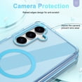 thumbnail image 3 of Dteck Built-in Screen Protector Case for Samsung Galaxy S24,Compatible with Mag-Safe Slim TPU+PC Full-Body Stylish Shockproof Protective Transparent Cover,Blue, 3 of 7