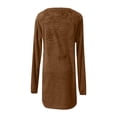 thumbnail image 4 of Sweater Dresses for Women Winter Sweater Knit Warm Long Sleeve Crew Neck Pullover Dress, 4 of 4