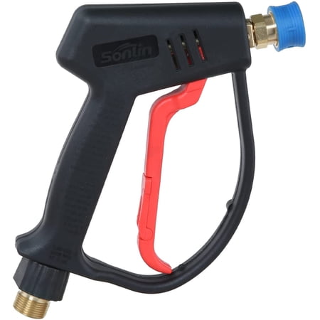 Sooprinse Short Wand Pressure Washer Gun, Power Washer Gun with 1/4